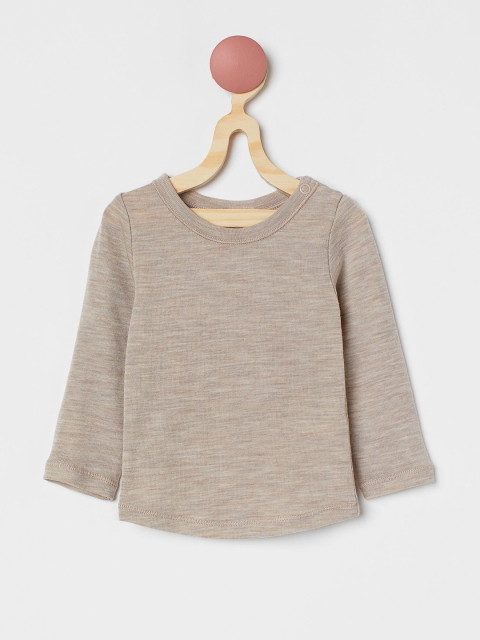 

H&M Girls Beige Long-sleeved Wool Top
