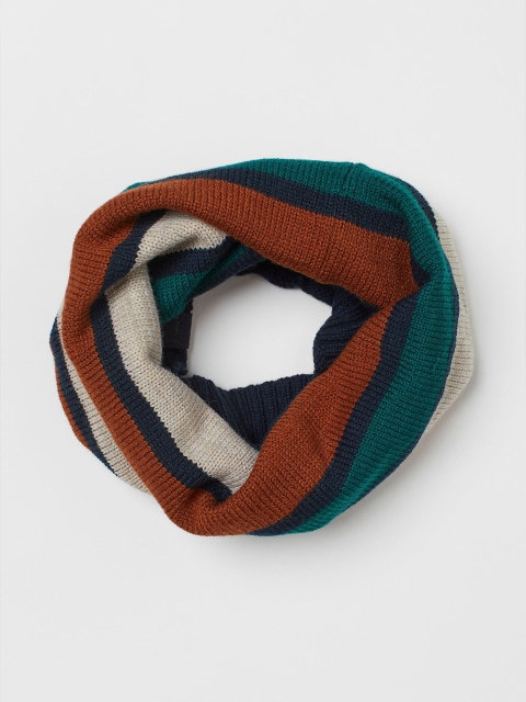 

H&M Boys Multicoloured Knitted Tube Scarf, Multi