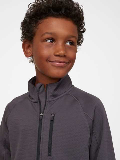 

H&M Boys Grey Self-Design Track Jacket