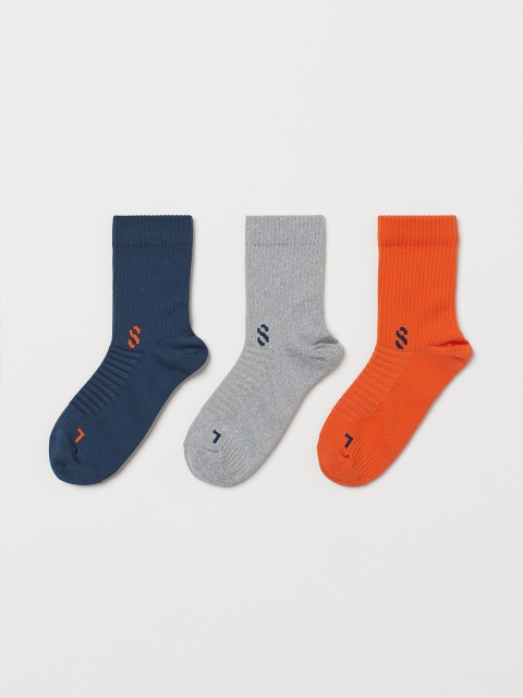 

H&M Boys 3-Pack Sports Socks, Grey