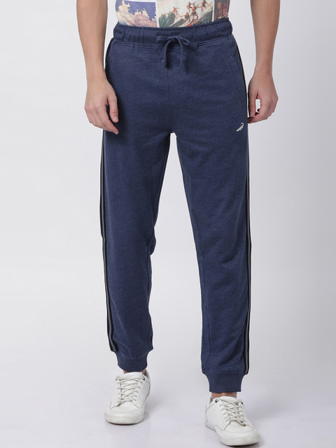 

Crocodile Men Navy Blue Solid Cotton Joggers