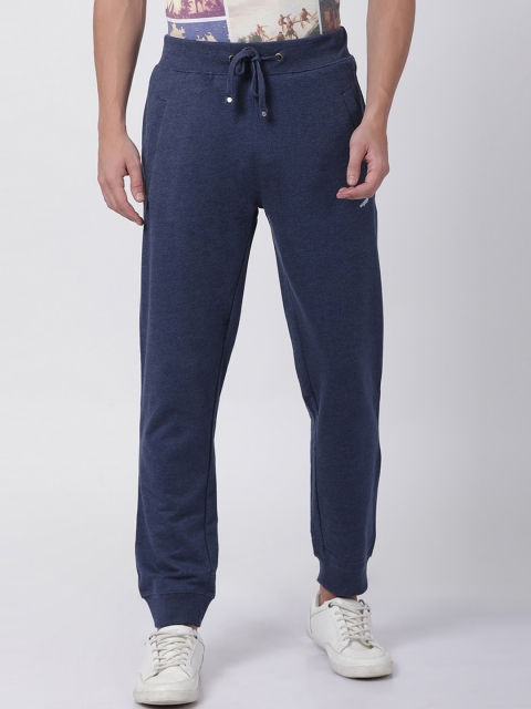 

Crocodile Men Blue Solid Slim-Fit Cotton Joggers