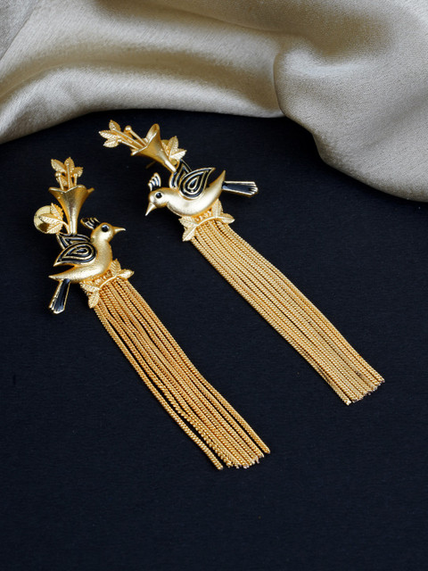 

FIROZA Gold-Toned Animal Shaped Drop Earrings