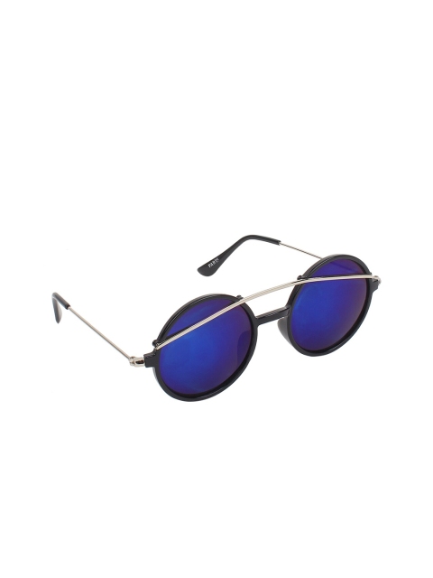 

FROGGY Unisex Kids Blue Lens & Black Full Rim Round Sunglasses FG-1965705-Purple