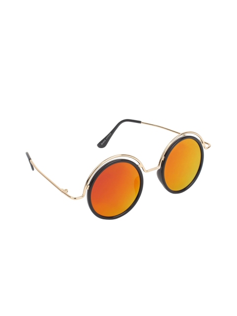 

FROGGY Unisex Kids Orange Lens & Gold-Toned Round Sunglasses - FG-1967505