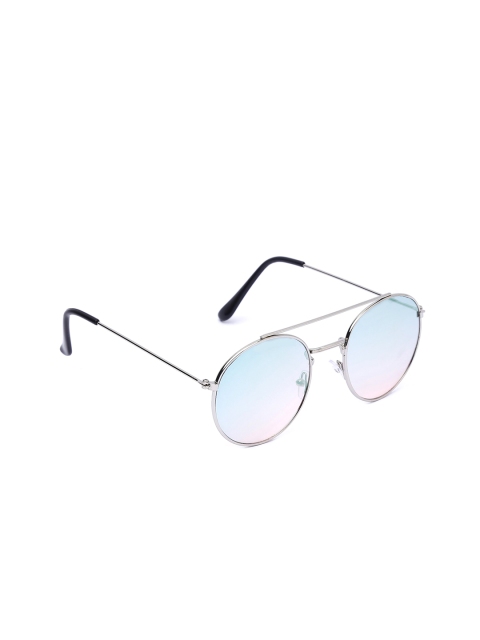 

FROGGY Unisex Kids Pink Lens & Silver-Toned Round Sunglasses - FG-OFOR09