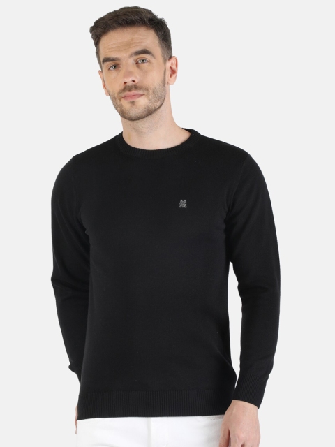 

Monte Carlo Men Black Cotton Pullover Sweater