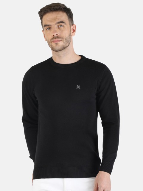 

Monte Carlo Men Black Cotton Pullover Sweater