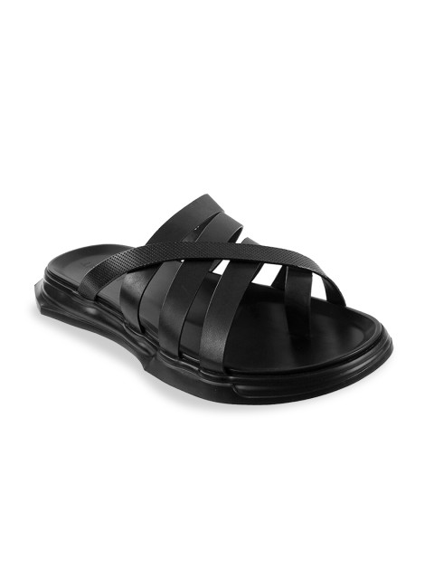 

J FONTINI Men Black Comfort Sandals
