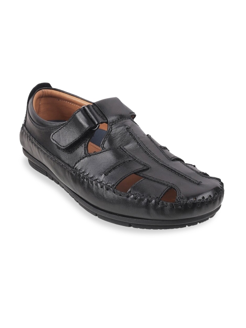 

J.FONTINI Men Black Solid Casual Fisherman Sandals