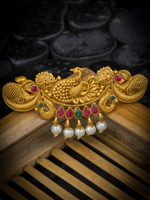 

Alankruthi Women Gold-Toned & White French Barrette