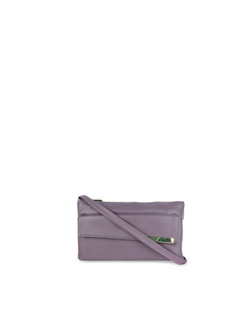 

LELYS Women Purple Leather Structured Sling Bag with Quilted