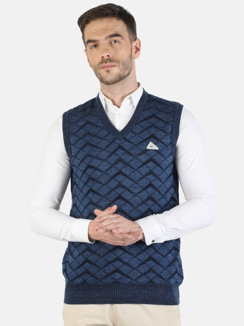 

Monte Carlo Men Blue Sweater Vest