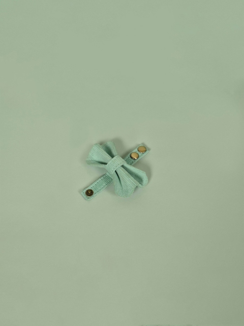 

IndieGood Sea Green Corduroy Solid Pet Bow tie