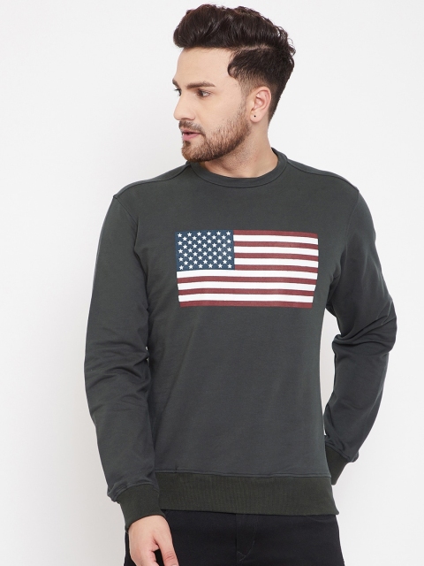 

JUMP USA Men Grey Printed Sweatshirt