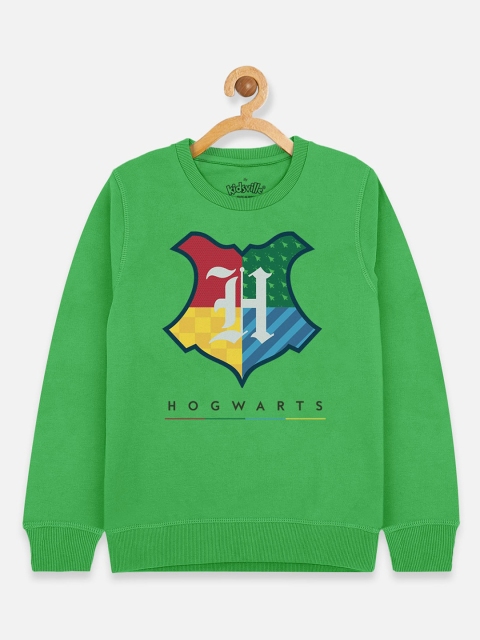 

Kids Ville Boys Green Harry Potter Printed Sweatshirt