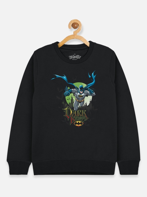 

Kids Ville Boys Black Batman Printed Sweatshirt