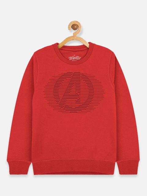 

Kids Ville Boys Red Avengers Printed Sweatshirt