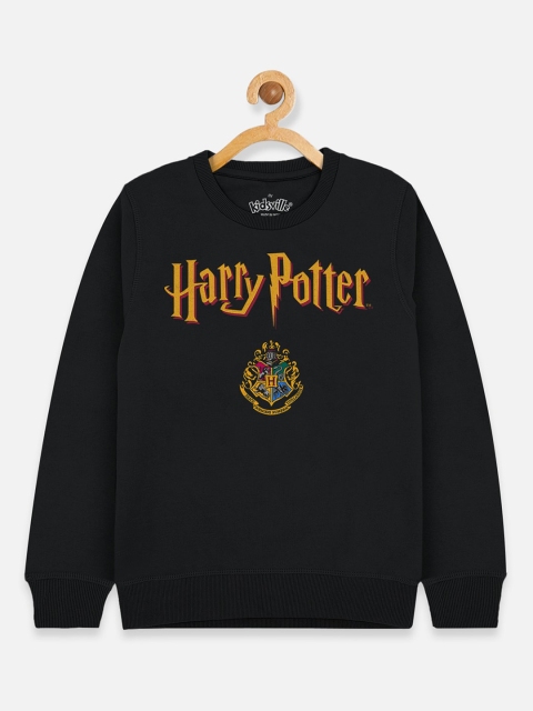 

Kids Ville Boys Black Harry Potter Printed Cotton Sweatshirt