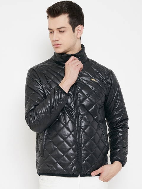 

JUMP USA Men Black Geometric Lightweight Quilted Jacket