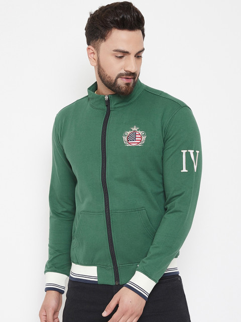 

JUMP USA Men Solid Green Jacket