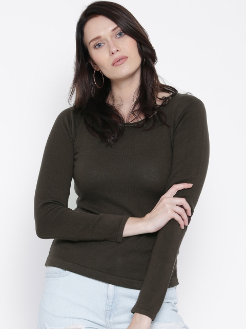 

Numero Uno Women Coffee Brown Solid Top