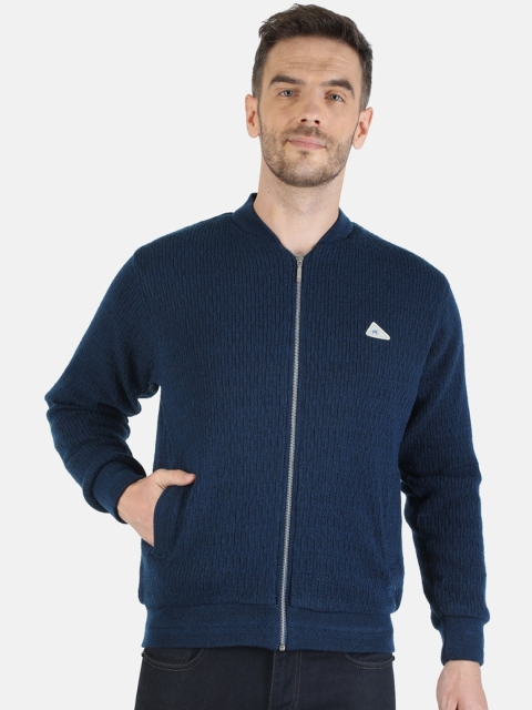 

Monte Carlo Men Blue Striped Lightweight Jacket