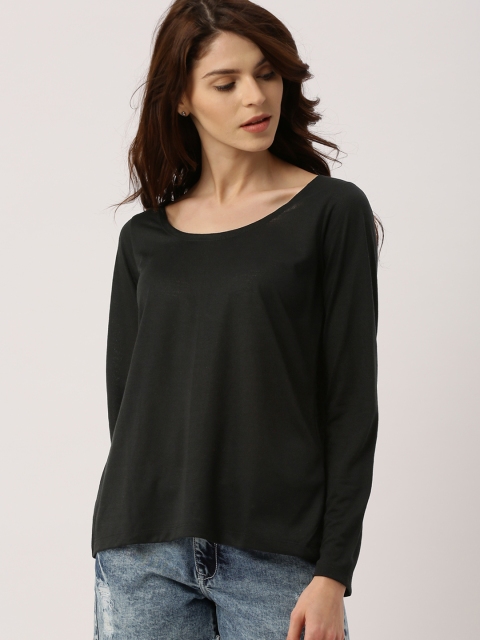 

Ms.Taken by Kriti Sanon Women Black Solid Top