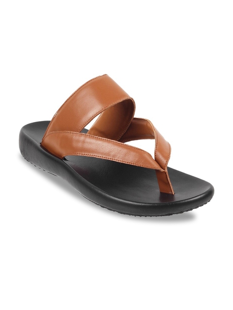 

DAVINCHI Men Tan Comfort Sandals