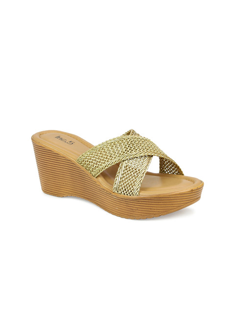 

Inc 5 Women Gold-Toned Wedge Sandals