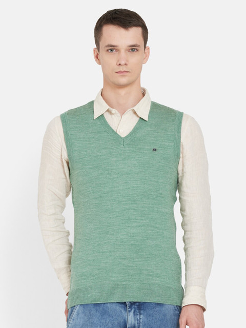 

Duke Men Sea Green Sweater Vest