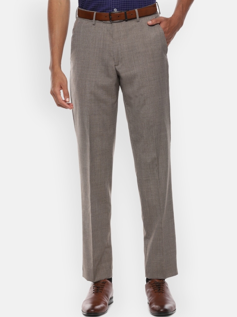 

Van Heusen Men Brown Formal Trousers