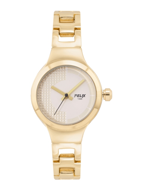 

FELIX Women Gold-Toned Stainless Steel Bracelet Style Analogue Watch F90226LGWH