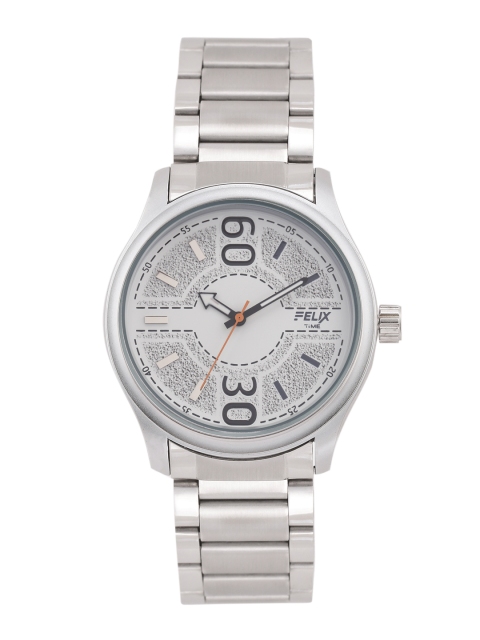 

FELIX Men Grey Textured Dial & Steel Toned Straps Analogue Watch F90520GSWH