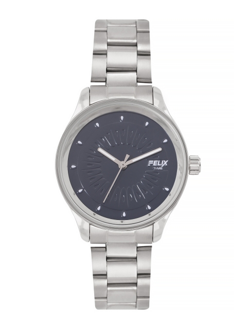 

FELIX Women Blue Dial & Silver Toned Stainless Steel Bracelet Style Straps Analogue Watch