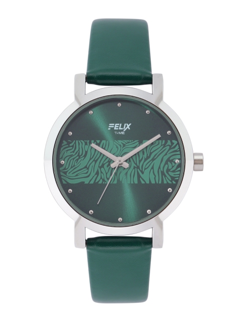 

FELIX Women Green Leather Straps Analogue Watch F90539LGE