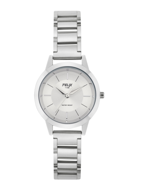 

FELIX Women White Dial & Silver Toned Stainless Steel Bracelet Style Analogue Watch