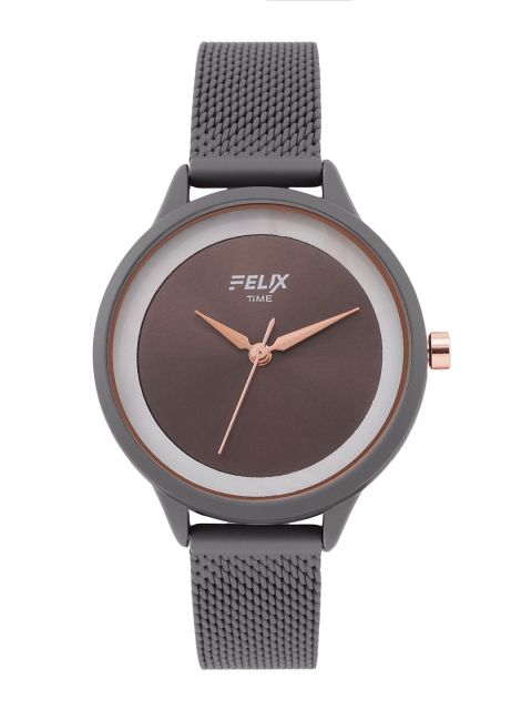 

FELIX Women Brown & Grey Bracelet Style Analogue Watch F9081LGY
