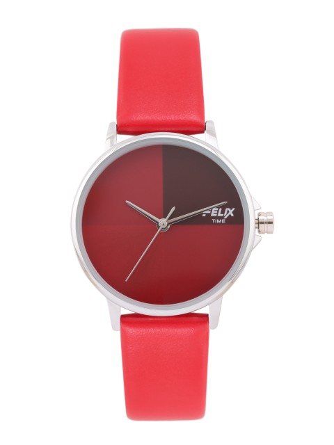 

FELIX Women Red Leather Analogue Watch F90172LRE