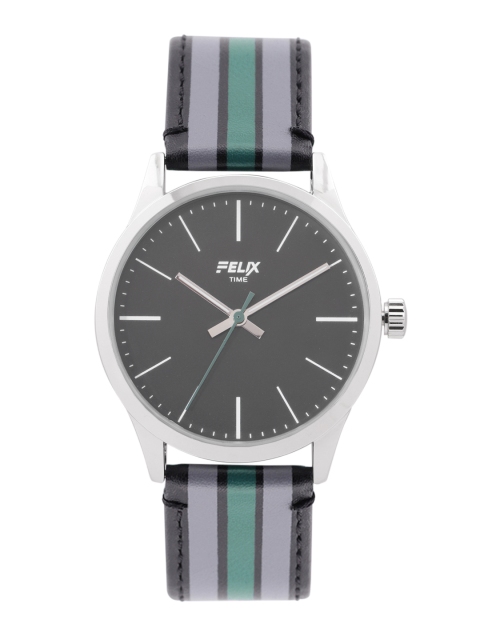 

FELIX Men Black Leather Straps Analogue Watch F902GDGB