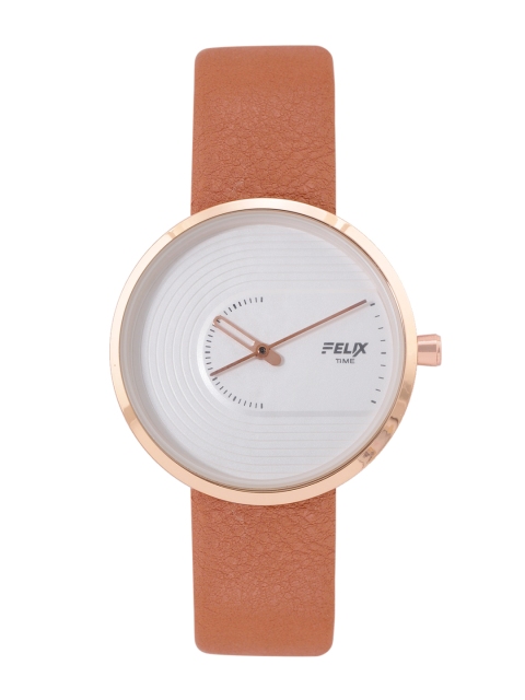 

FELIX Men White Leather Analogue Watch F90348GCO