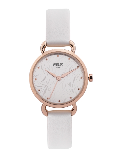 

FELIX Women White Printed Leather Analogue Watch F90547LWHC
