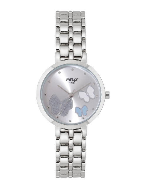

FELIX Women Silver-Toned Embellished Stainless Steel Analogue Watch F90529LWH
