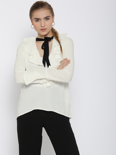 

FOREVER 21 Off-White Top