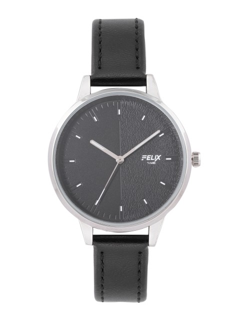 

FELIX Women Black Leather Straps Analogue Watch F90535LBK