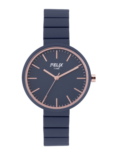 

FELIX Women Blue Ceramic Bracelet Style Analogue Watch F90396LDBL, Na