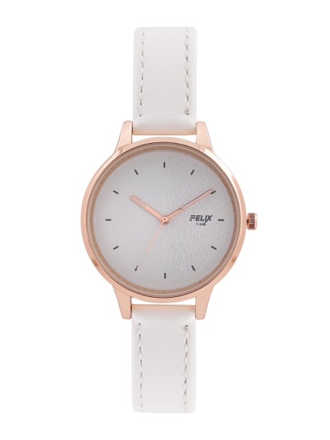 

FELIX Women White Textured Leather Analogue Watch F90535LWCO