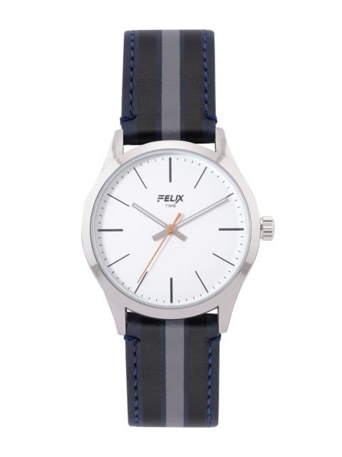 

FELIX Men White Leather Analogue Watch F902GBLW