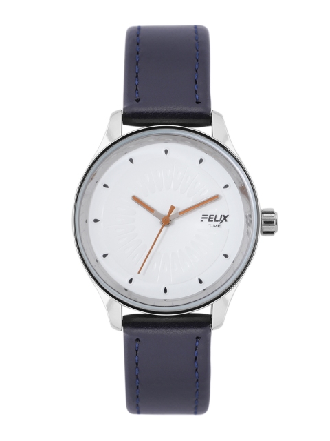 

FELIX Women White Dial & Blue Leather Straps Analogue Watch F90521BLSWRE