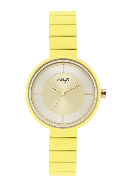 

FELIX Women Gold-Toned Stainless Steel Bracelet Style Analogue Watch F90397LGE